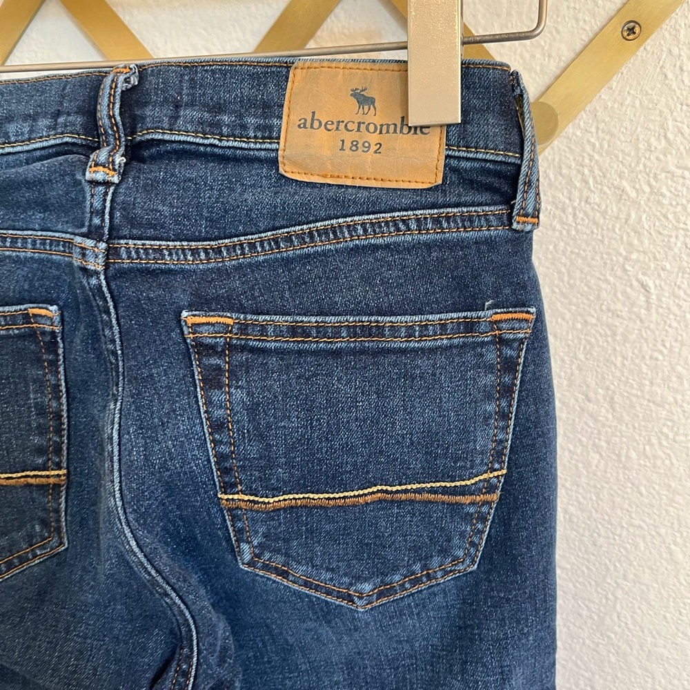 Abercrombie Kids Boys Skinny Jeans 13/14 Slim Dark Wash - Picture 4 of 5